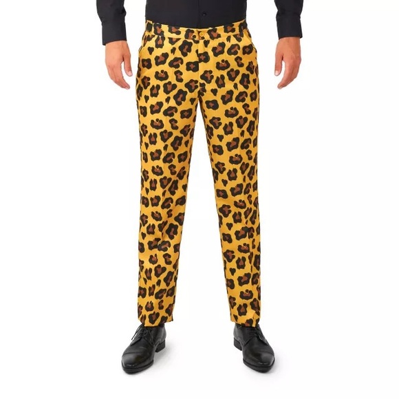 Spirit Halloween Leopard Printnt Pants & Tie Set - Picture 1 of 14